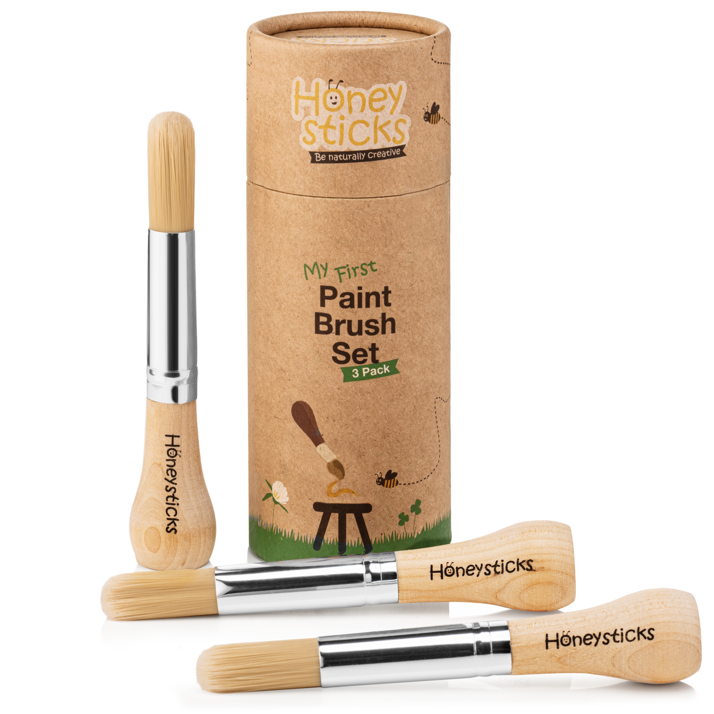 Honeysticks My First Paint Brush Set - 3 Pack by Honeysticks USA