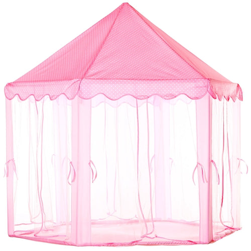 Kids Play Tents Princess for Girls Princess Castle Children Playhouse Indoor Outdoor Use w/ Carry Case - Pink by VYSN