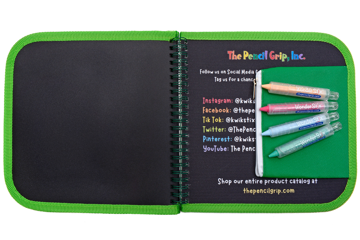 Daily Doodler Reusable Activity Book- Dino Cover, Includes 4 Wonder Stix by The Pencil Grip, Inc.