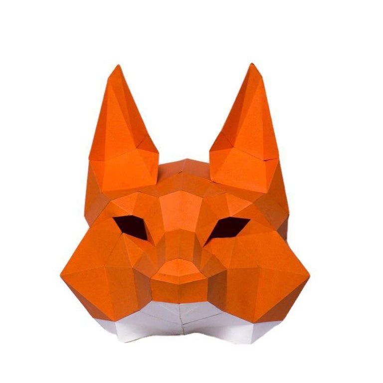 3D Paper Fox Mask by PAPERCRAFT WORLD
