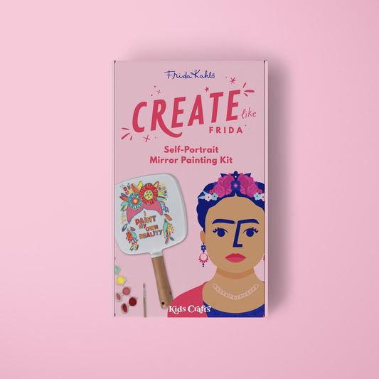 Frida - Mirror Painting Craft by Kids Crafts