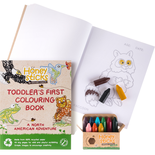 The Creative Kid Coloring Set - North American Adventure by Honeysticks USA