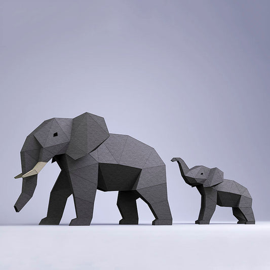 Elephants Model by PAPERCRAFT WORLD