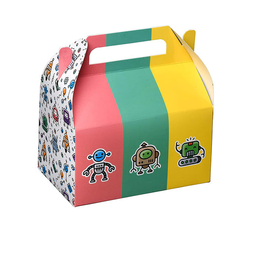 Robots Paper Treat Boxes 20 Pack 6.25" X 3.75" X 3.5" by Hammont