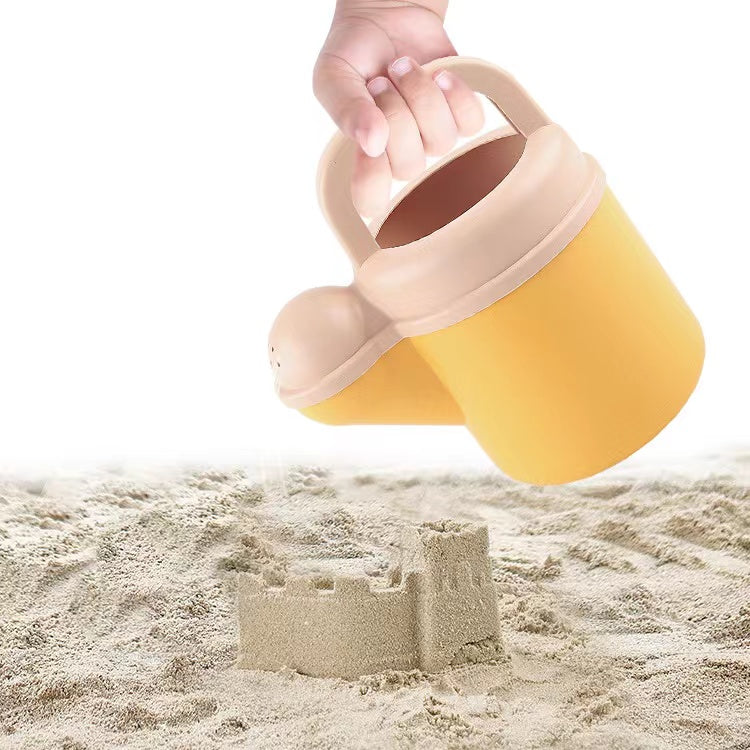 Children’s Beach Toy Wheat Straw Beach Bucket Set With Sand Sand Dredging Tools Outdoor Toy by MyKids-USA™