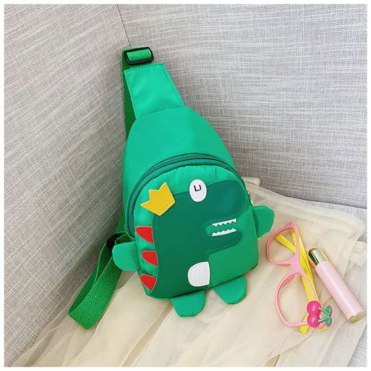 Children Baby Cartoon Dinosaur Pattern Chest Bags Nylon Crossbody Bag by MyKids-USA™