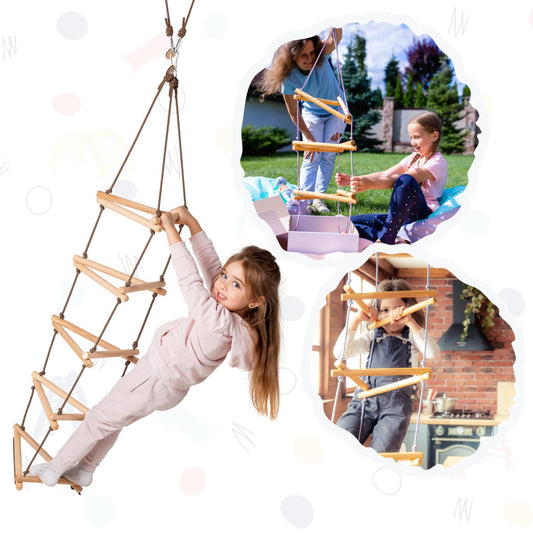 Triangle rope ladder for kids by Goodevas