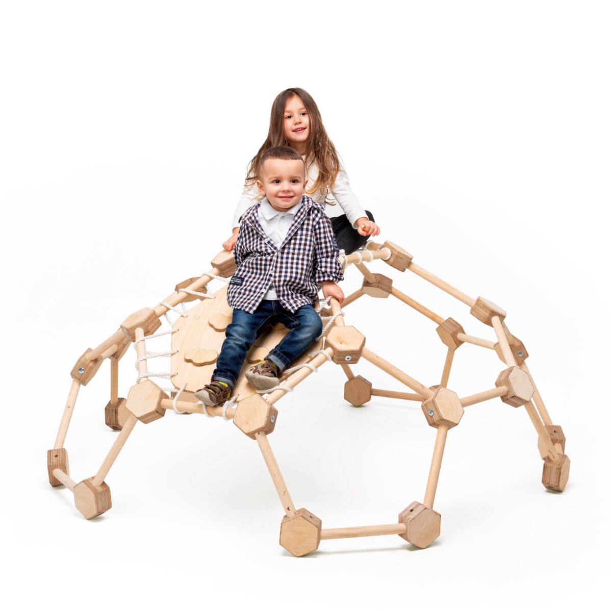 Wooden Climbing Frame Geodome / Climbing Dome for Kids 2-6 y.o. by Goodevas