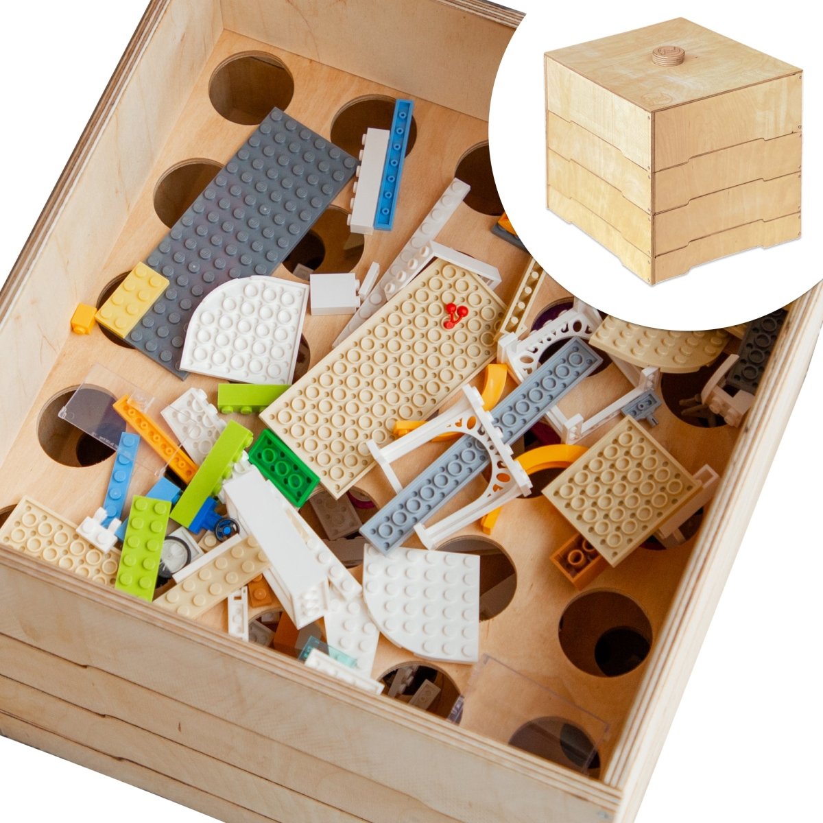Wooden storage/sorter for constructor by Goodevas